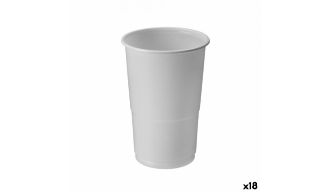 Klaaside komplekt Algon Valge 250 ml 50 Tükid, osad (18 Ühikut)