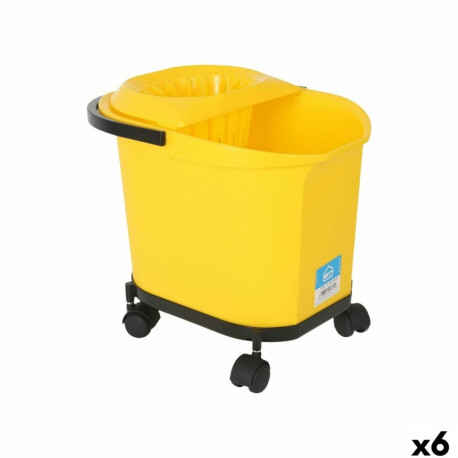 Puhastusämber Kety Kollane 16 L 40,5 x 30 x 35 cm (6 Ühikut)
