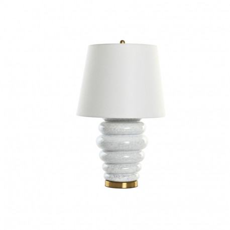 Desk lamp Home ESPRIT White Golden 50 W 220 V