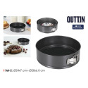 lahtikäiv tordivorm Quttin Must 24 x 7+28 x 6,8 cm 2 Tükid, osad (6 Ühikut)
