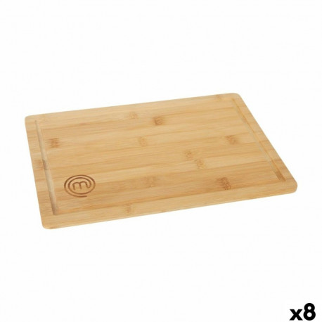 Cutting board MasterChef 34 x 23,5 x 1 cm (8 Units)