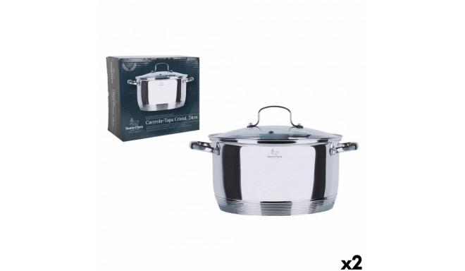 Kastrul kaanega Santa Clara Ø 25,5 x 34 x 15 cm (2 Ühikut)