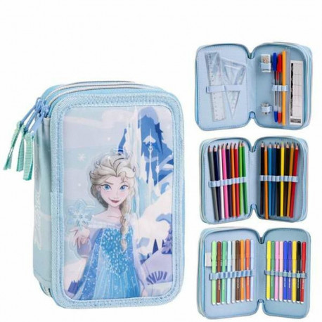 Pencil Case Frozen Dark blue 12,5 x 6,5 x 19,5 cm