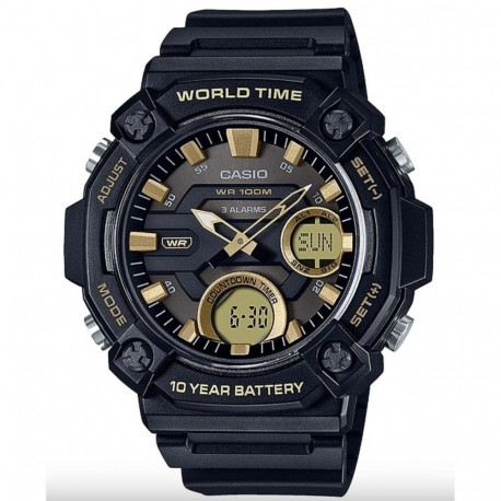 Meeste Kell Casio OVERSIZE 10 YEAR BATTERY Must (Ø 52 mm)