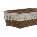 Korvikomplekt Home ESPRIT Valge Naturaalne Looduslik kiud Boho Kantud (3 Tükid, osad)