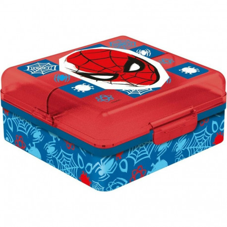Compartment Lunchbox Spider-Man CZ11274 Multicolour Plastic