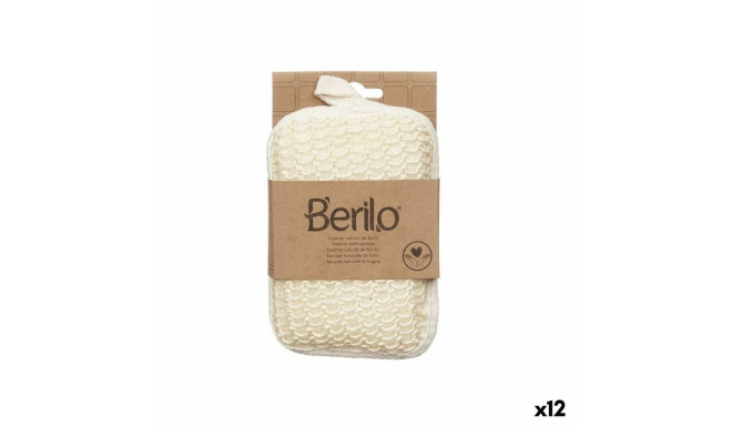 Body Sponge Berilo B7083-6 B7083-6 White Beige 11 x 16,5 x 3 cm (12 Units)