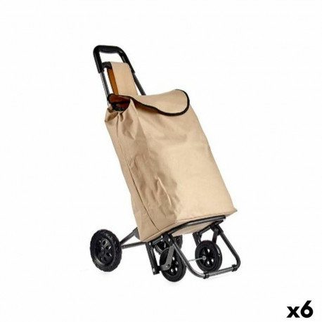Shopping cart Kinvara WR3069-3 WR3069-3 Black Beige 30 L 22 x 98 x 38 cm (6 Units)