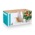 Plate set Leknes CK80678-1 Transparent Plastic 3,5 L 25,5 x 12,5 x 25,5 cm (12 Units)