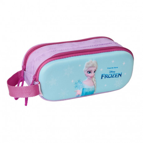 Double Carry-all Frozen Pink Sky blue 21 x 8 x 6 cm 3D
