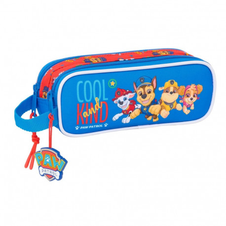 Kahe tõmblukuga pliiatsikarp The Paw Patrol Cool Sinine Punane 21 x 8 x 6 cm