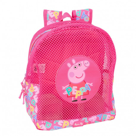 Beach backpack Peppa Pig Pink 30,5 x 24 x 18 cm Children's