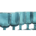 Set of cups Home ESPRIT Turquoise Crystal 300 ml (6 Units)