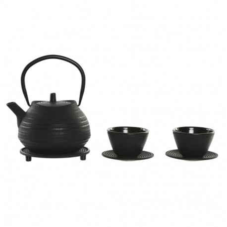 Teapot Home ESPRIT Black Stainless steel Iron 800 ml