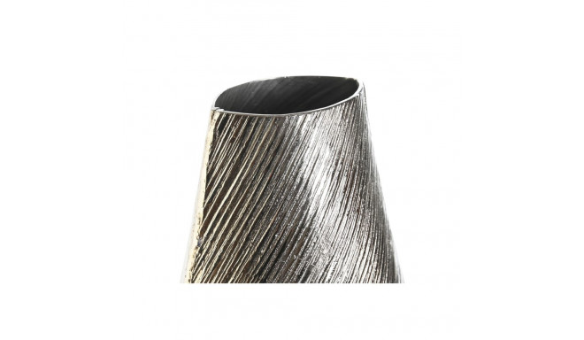 Vase DKD Home Decor Golden Silver Aluminium Modern 22 x 13 x 40,5 cm (2 Units)