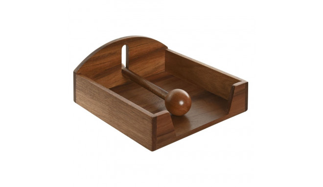 Napkin holder Home ESPRIT Natural Acacia 19 x 21 x 8,8 cm