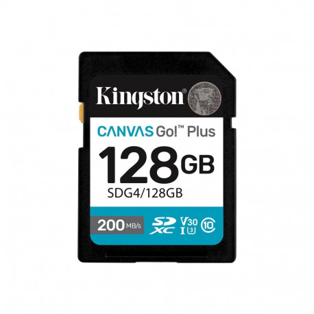 KINGSTON 128GB SDXC Canvas Go Plus Gen4 200MB/s C10 UHS-I U3 V30