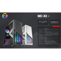 Mars Gaming MC-X2 Computer case ATX / Steel Front / FRGB 2x FAN / Windows