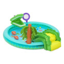 Bestway Crocodile Cove laste täispuhutav veemängukeskus ja bassein 2.24 m x 1.81 m x 72 cm