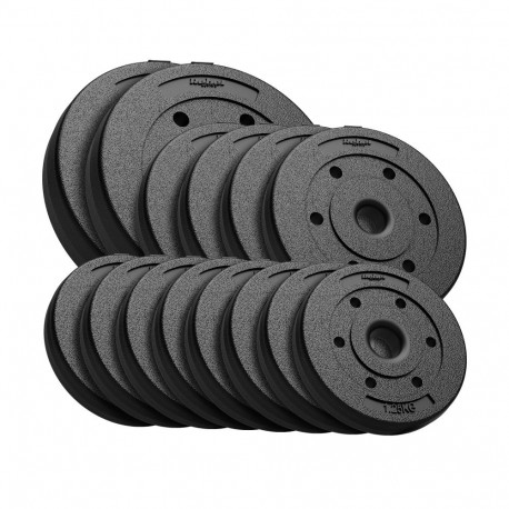 bituumenist raskuste komplekt 30kg (8x1,25kg + 4x2,5kg + 2x5kg), ava 31mm, REBEL ACTIVE