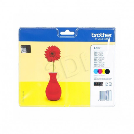 Brother Ink LC121VALBP / LC-121VALBP Multipack BK C M Y