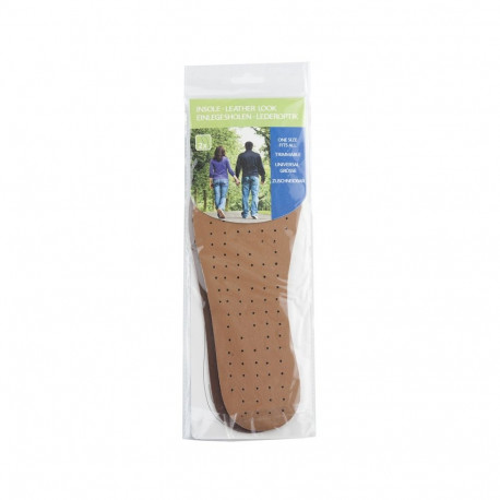 INSOLES PU LEATHER 1 PAIR