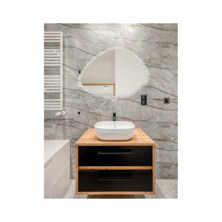 peegel LED-iga Luna orgaaniline 50x70