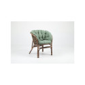 FURNIT SET OUT BROW/GRE ARMCHAIR/TABLE