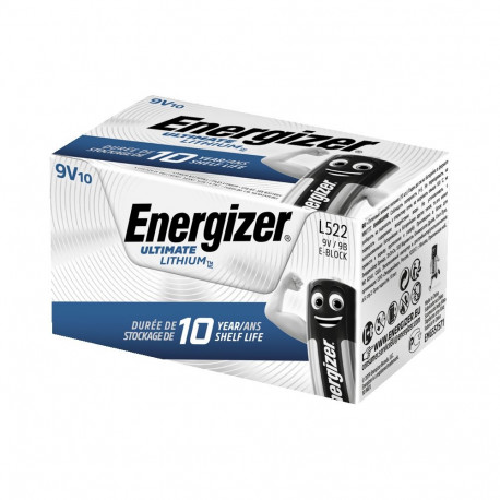 Energizer patareid Ultimate Lithium 9V B2B 10-pakk