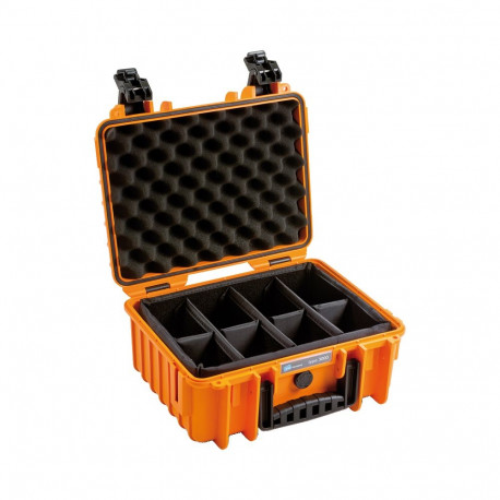 BW kaitsekohver Type 3000 vaheseinte süsteemiga, oranž