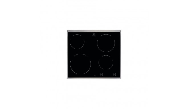 Electrolux HOC620X Black, Silver Built-in Ceramic 4 zone(s)