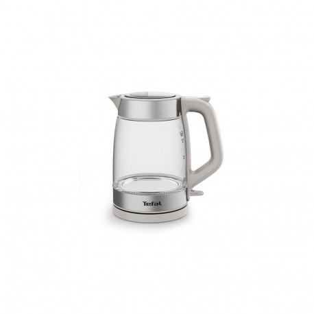 Tefal Glass Kettle KI605B30 electric kettle 1.7 L 2200 W Grey, Silver, Transparent