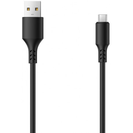 Setty kaabel USB - microUSB 1A 1m, must