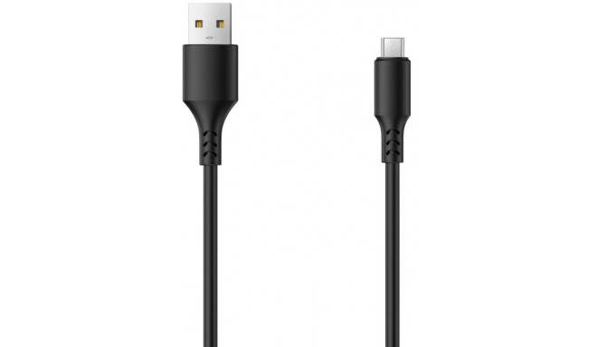 Setty kaabel USB - microUSB 1A 1m, must