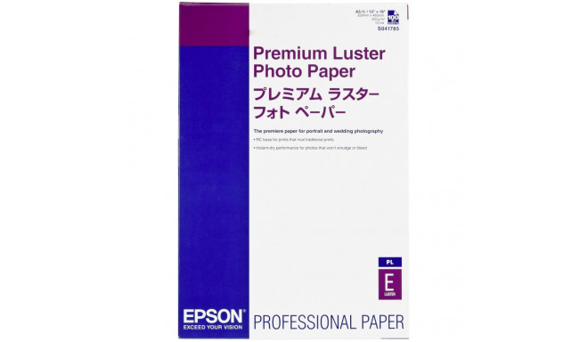 Epson Premium Luster fotopaber A3+ 100 lehte, 260g S041785