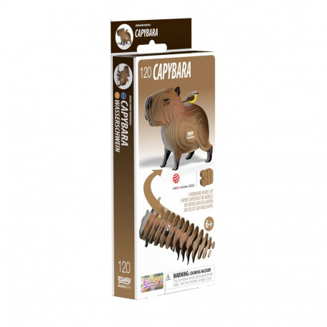 EUGY 3D Cardboard Model Kit - Capybara