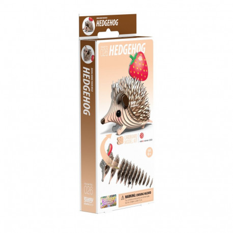 EUGY 3D Cardboard Model Kit - Hedgehog