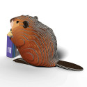 EUGY 3D Cardboard Model Kit - Beaver