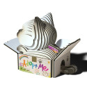 EUGY 3D Cardboard Model Kit - Cat Mocha