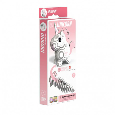 EUGY 3D Cardboard Model Kit - Unicorn