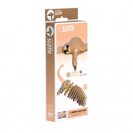 EUGY 3D Cardboard Model Kit - Sloth