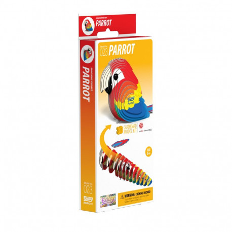 EUGY 3D Cardboard Model Kit - Parrot