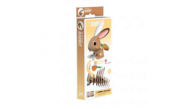 EUGY 3D Cardboard Model Kit - Rabbit