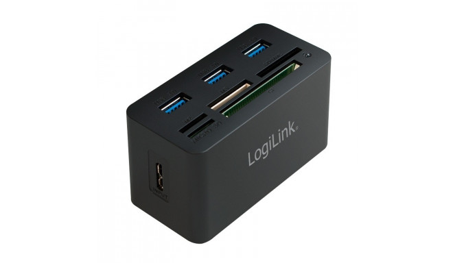 LogiLink USB 3.0 hub with all in one card reader