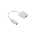 Gembird adapter displayport 1.1-VGA kaablil valge