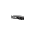 Lanberg toitejaotur 10" 1U 16A 2m 3x prantsuse pistikupesad | PDU-03E-0200-BK