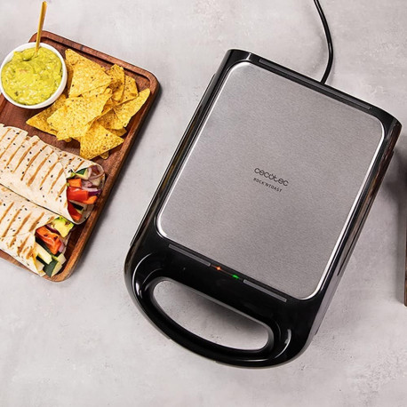 Cecotec Sandwich Maker | Rock'nToast Family 3in1 | 1500 W | Number of plates 3 | Black