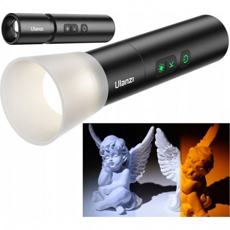 Ulanzi stuudiolamp LED fotograafia taskulamp 2000k-5500k-8000k (Lm07)