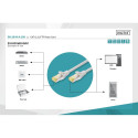 CAT 6A S/FTP | Patch cord | Length 10 m | Grey