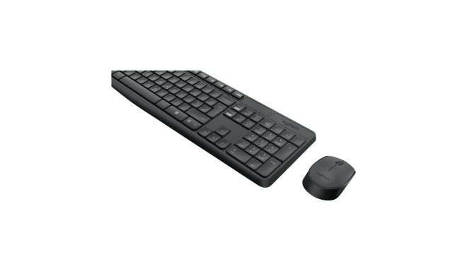 Logitech | MK235 | Keyboard and Mouse Set | Wireless | Mouse included | Batteries included | US | Bl